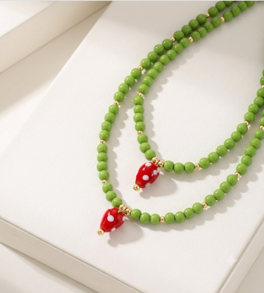 Strawberry Matcha Choker